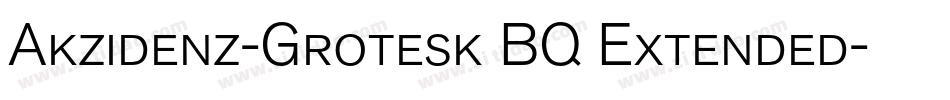 Akzidenz-Grotesk BQ Extended字体转换